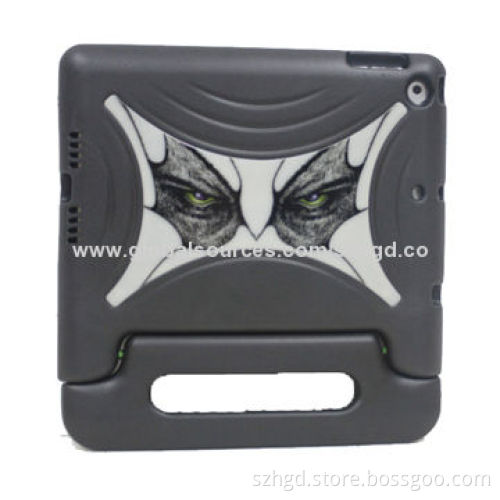 New arrival leather cover for iPad 5 with convertible handle design, high quality and safe material